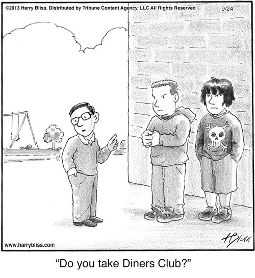 "Do you take Diners Club?"