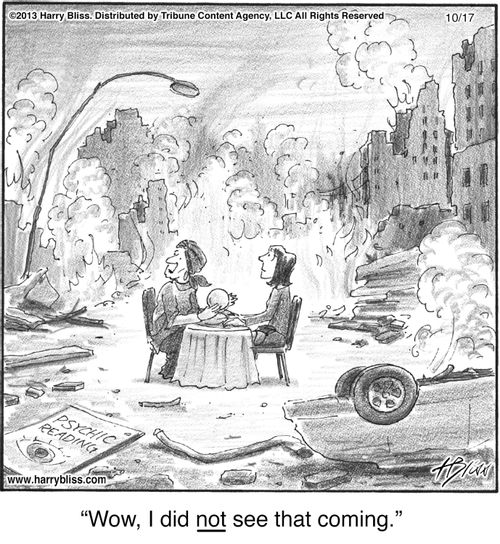"Wow, I did not see that coming."
