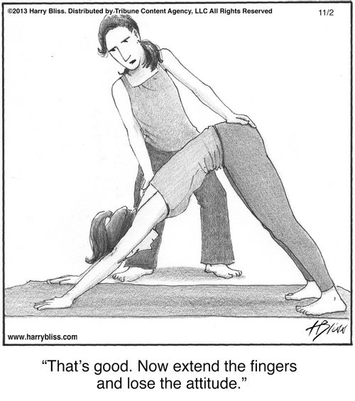 "That's good. Now extend the fingers and lose the attitude."