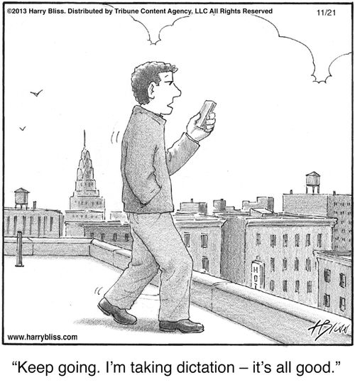 "Keep going. I’m taking dictation – it’s all good."