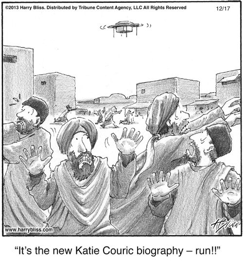 "It's the new Katie Couric biography – run!!"