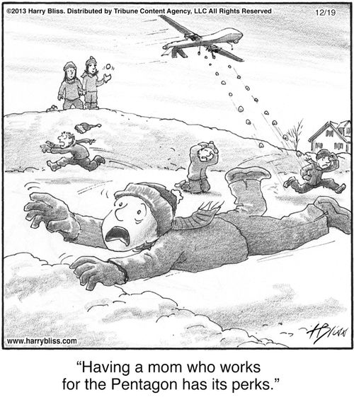 "Having a mom who works for the Pentagon has its perks."