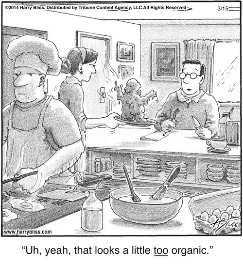 "Uh, yeah, that looks a little too organic."