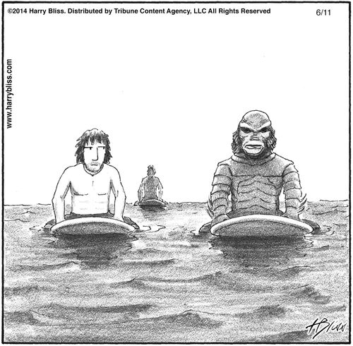 "At least you don’t need a wetsuit."