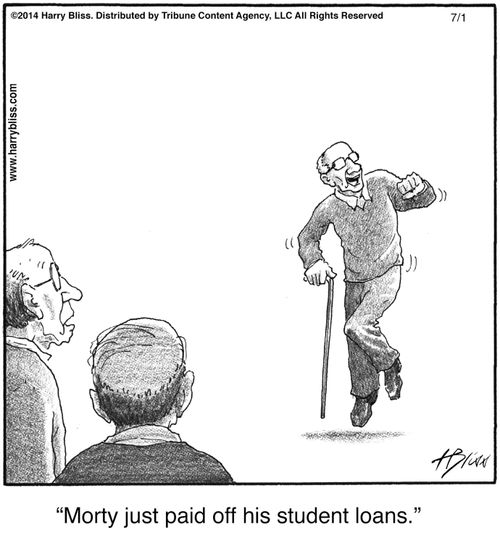 "Morty just paid off his student loans."