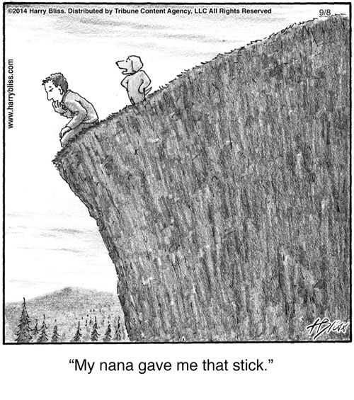 "My nana gave me that stick."