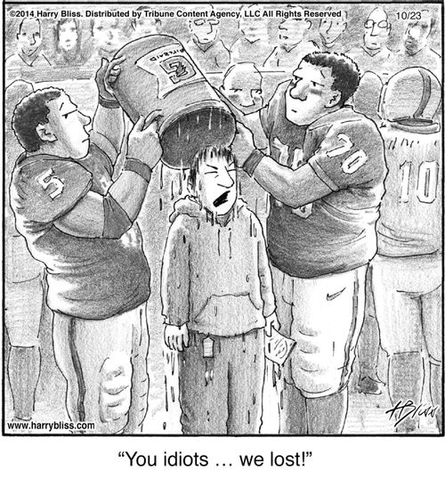 "You idiots … we lost!"