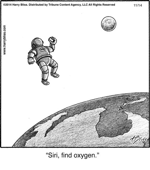 "Siri, find oxygen."