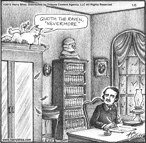 "Quoth the raven, 'Nevermore.'"