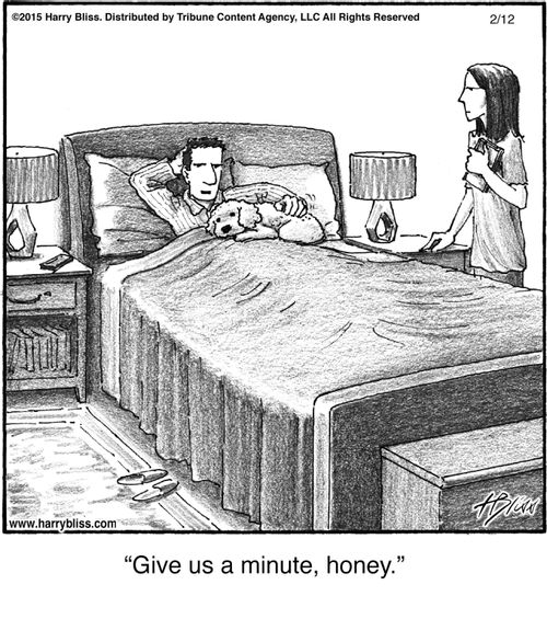 "Give us a minute, honey."