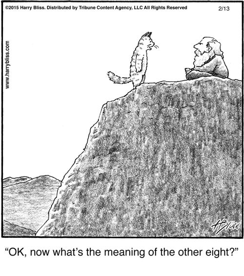 "OK, now what's the meaning of the other eight?"