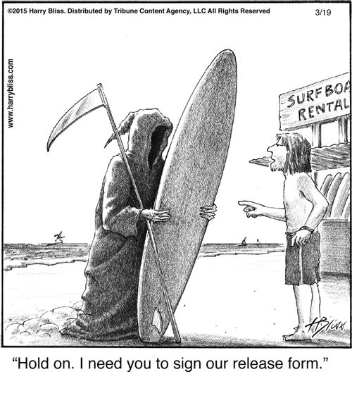 "Hold on. I need you to sign our release form."