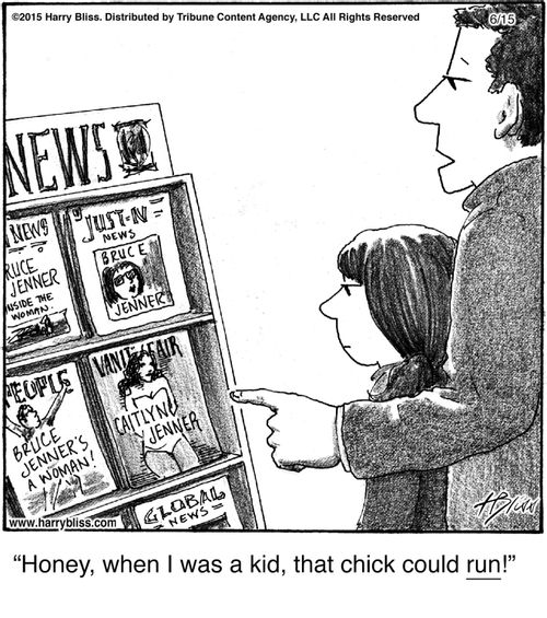 "Honey, when I was a kid, that chick could run!"