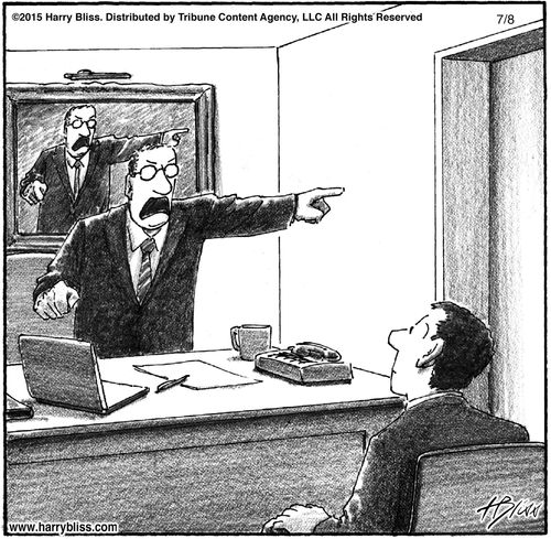 "While you're at it, you're fired in the future, too!"
