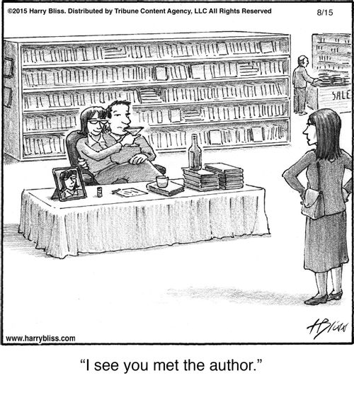 "I see you met the author."