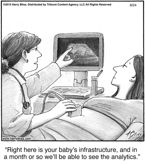 "Right here is your baby’s infrastructure, and in a month or so we’ll be able to see the analytics."
