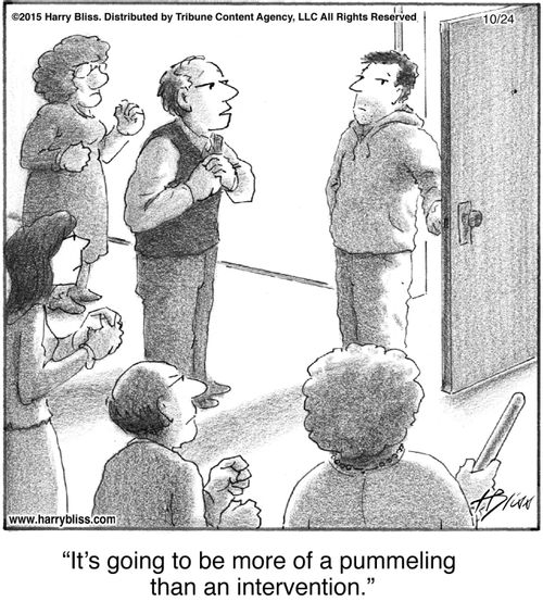 "It's going to be more of a pummeling than an intervention."