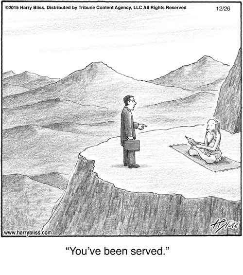 "You've been served."