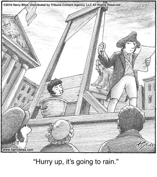 “Hurry up, it’s going to rain.”