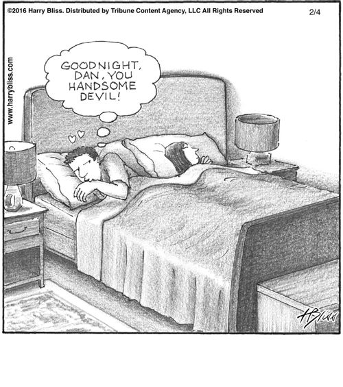 "Goodnight, Dan, you handsome devil!"