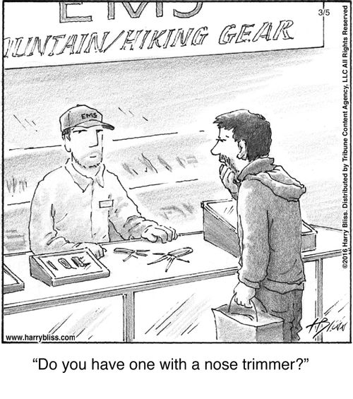"Do you have one with a nose trimmer?"