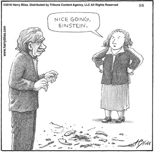 "Nice going, Einstein."
