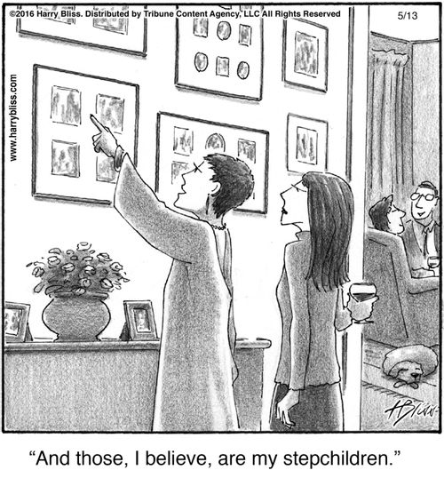"And those, I believe, are my stepchildren."