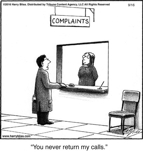 "You never return my calls."