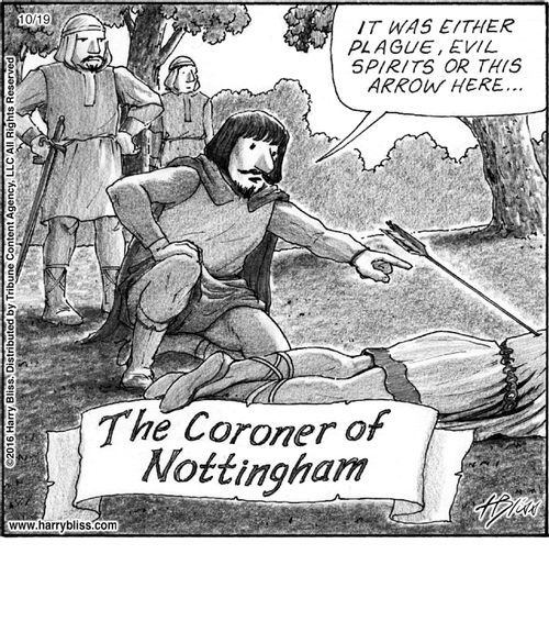 "It was either plague, evil spirits or this arrow here..."
