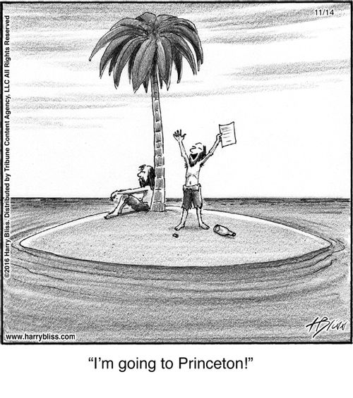 "I'm going to Princeton!"