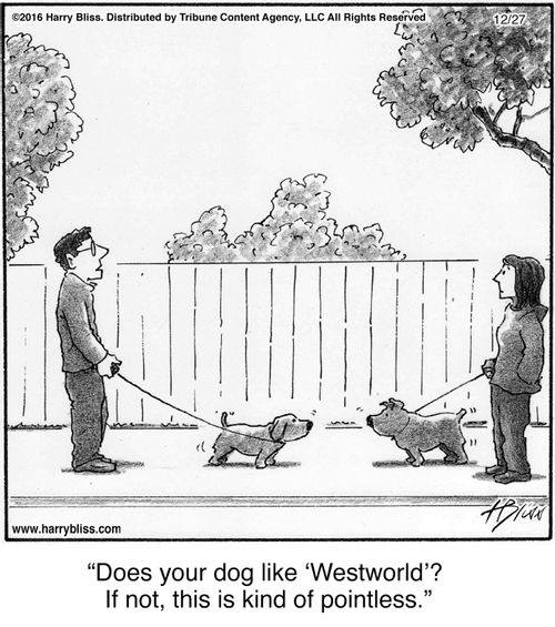 "Does your dog like ‘Westworld’? If not, this is kind of pointless."