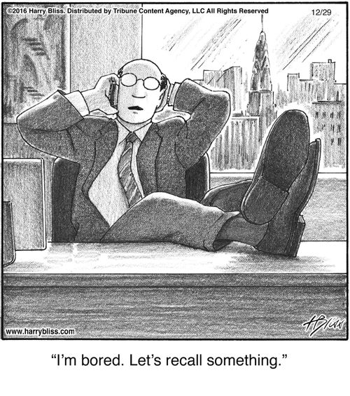 "I'm bored. Let's recall something."