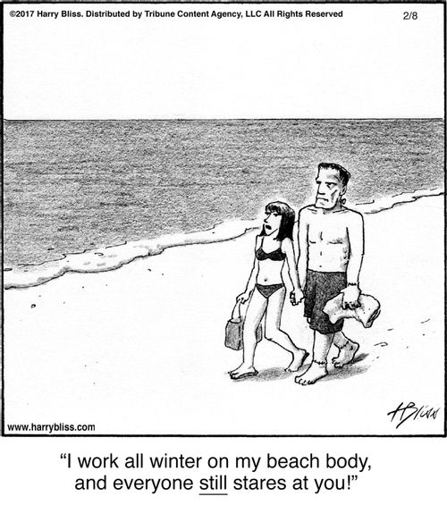"I work all winter on my beach body, and everyone still stares at you!"