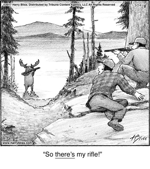 "So there's my rifle!"