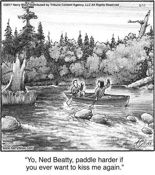 "Yo, Ned Beatty, paddle harder if you ever want to kiss me again."