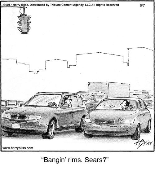 "Bangin’ rims. Sears?"