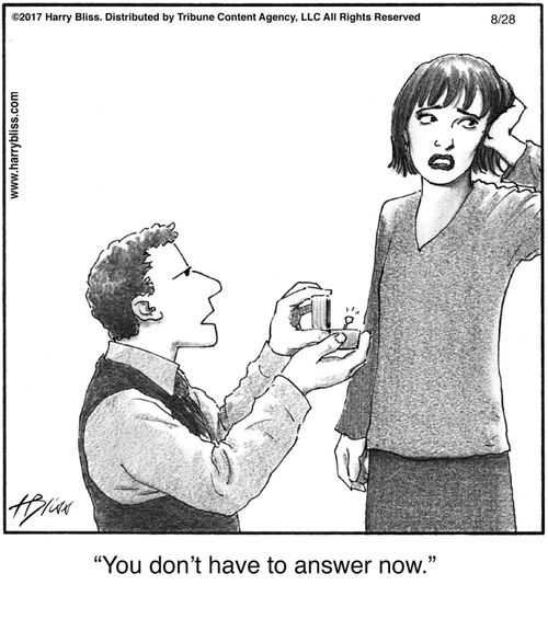 "You don’t have to answer now."
