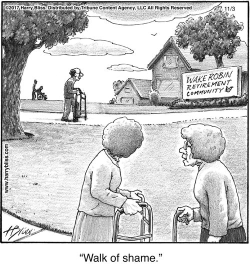"Walk of shame."