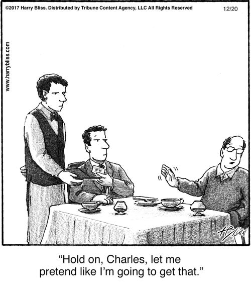 "Hold on, Charles, let me pretend like I’m going to get that."