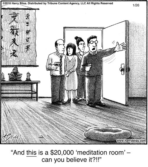 "And this is a $20,000 ‘meditation room’ — can you believe it?!!"