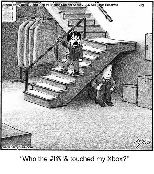 "Who the #!@!& touched my Xbox?"