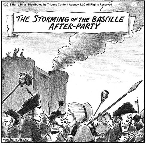 "The storming of the Bastille after-party"