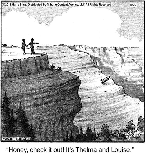 "Honey, check it out! It’s Thelma and Louise."