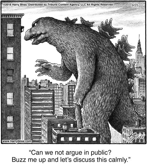 "Can we not argue in public? Buzz me up and let's discuss this calmly."