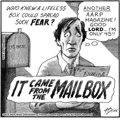 "Who knew a lifeless box could spread such fear? It came from the mailbox."