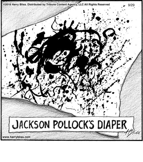 "Jackson Pollock's diaper"