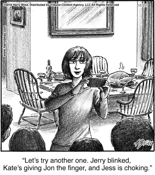 "Let’s try another one. Jerry blinked, Kate’s giving Jon the finger, and Jess is choking."