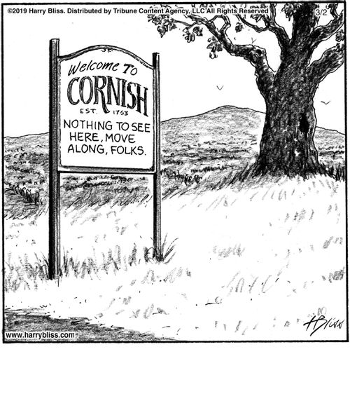 "Welcome to Cornish Est. 1763. Nothing to see here, move along, folks."