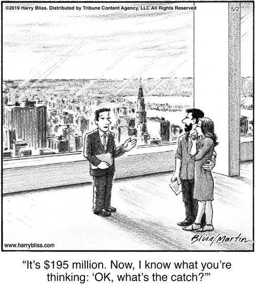 “It's $195 million. Now, I know what you're thinking: 'OK, what's the catch?'”