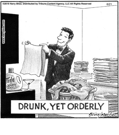 "Drunk, yet orderly"